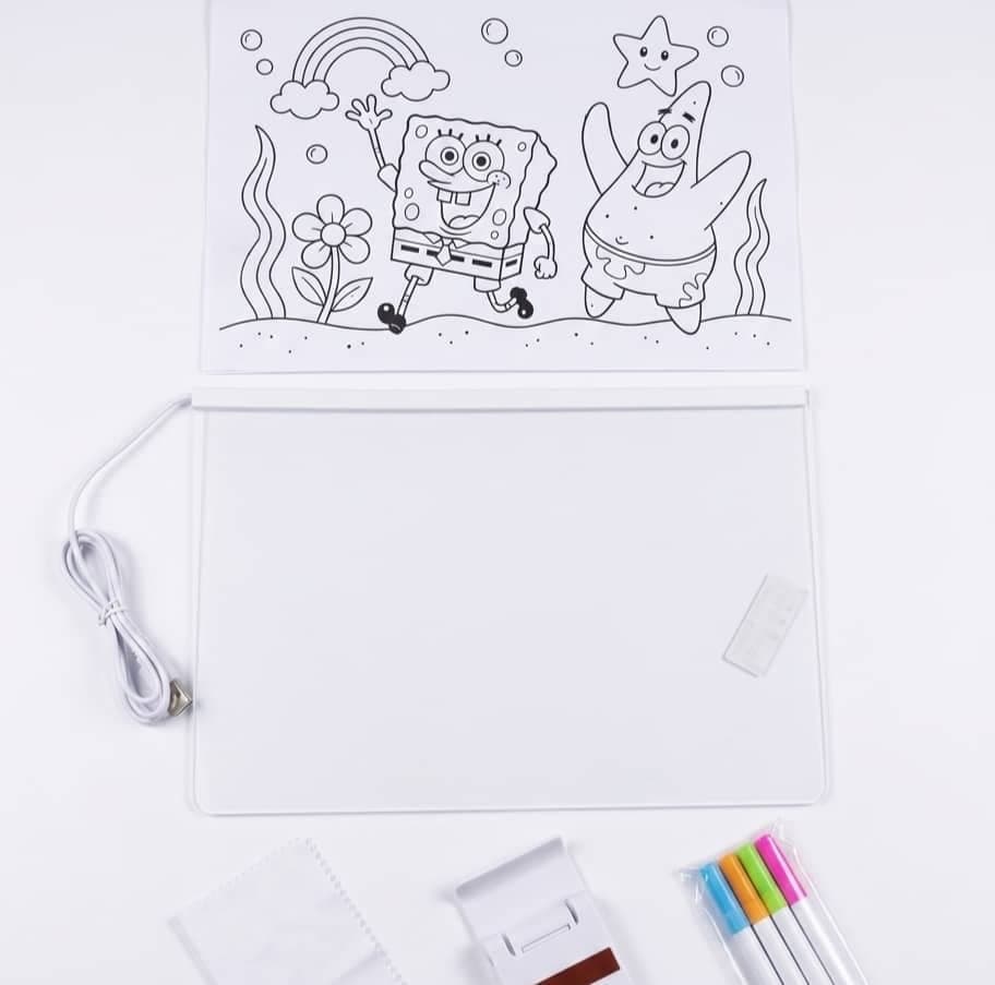لوحة الرسم والكتابة المضيئة للأطفال (LED Drawing Tablet)