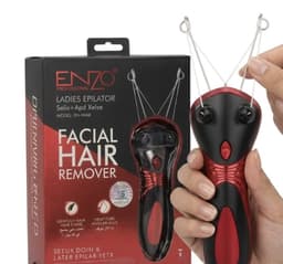 آلة إزالة شعر الوجه بالخيط الكهربائية من ENZO Professional - بشرة ناعمة كالحرير في دقائق 3