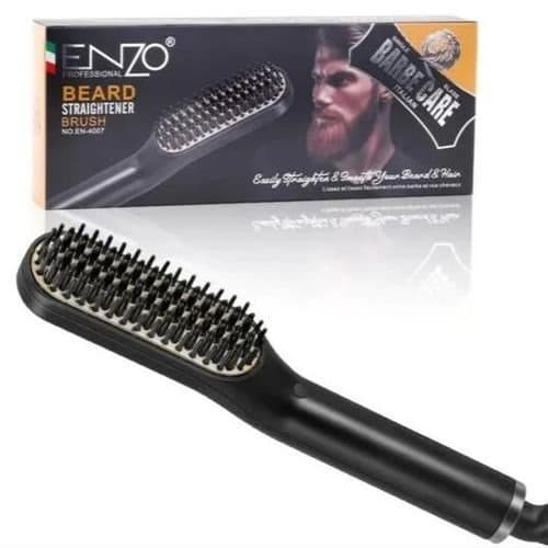 مشط Enzo الاحترافي لتمليس اللحية والشعر – تقنية السيراميك لمظهر ناعم ومرتب في ثوانٍ