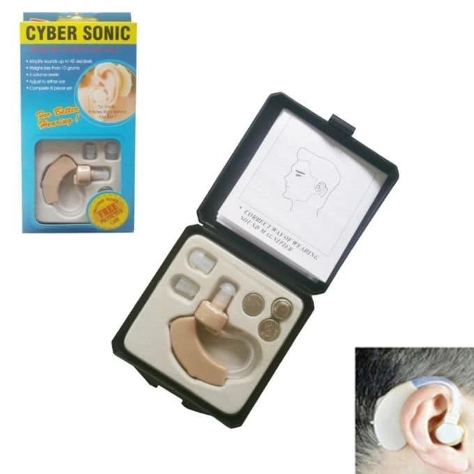 جهاز Cyber Sonic المطور لتقوية السمع خلف الأذن - مضخم صوت لاسلكي عالي الدقة