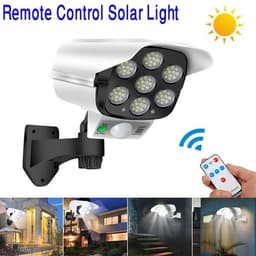 مصباح الأمان بالطاقة الشمسية 77-LED (كاميرا وهمية) - حماية ذكية وإنارة قوية 1