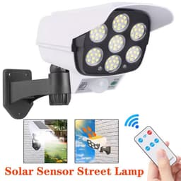 مصباح الأمان بالطاقة الشمسية 77-LED (كاميرا وهمية) - حماية ذكية وإنارة قوية 3