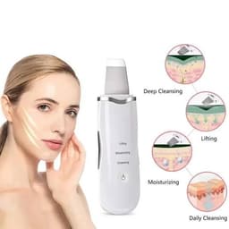 جهاز UltraSonic Skin Scrubber من MUYE – منظف ومقشر البشرة بالموجات فوق الصوتية لشد وتجديد حيوية الوجه 1